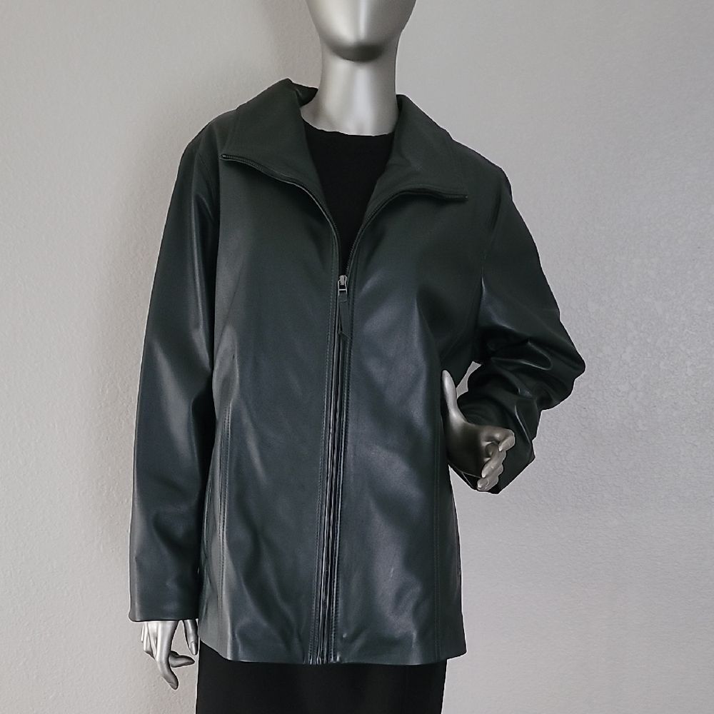 Investments Women's Genuine Lamb Leather Jacket 1X